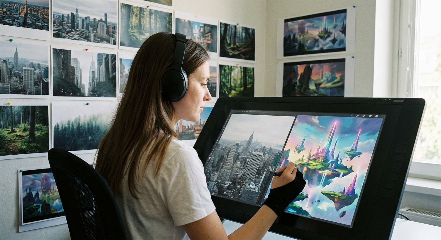 From Reference to Remix: A Practical Guide to Using Photos in Digital Painting