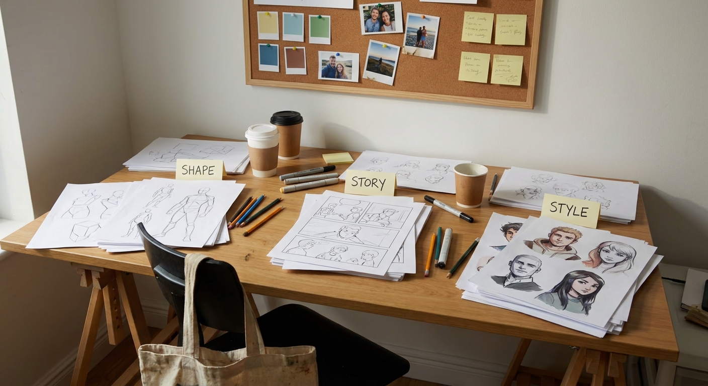 Shape, Story, Style: A Visual Framework for Building Memorable Characters