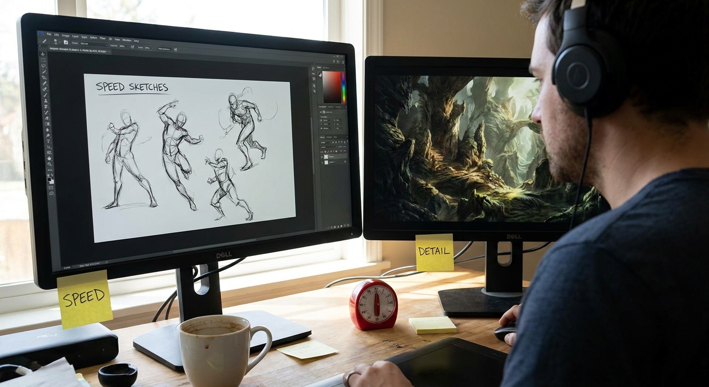 Speed vs. Detail: A Digital Illustrator’s Guide to Efficient Workflows
